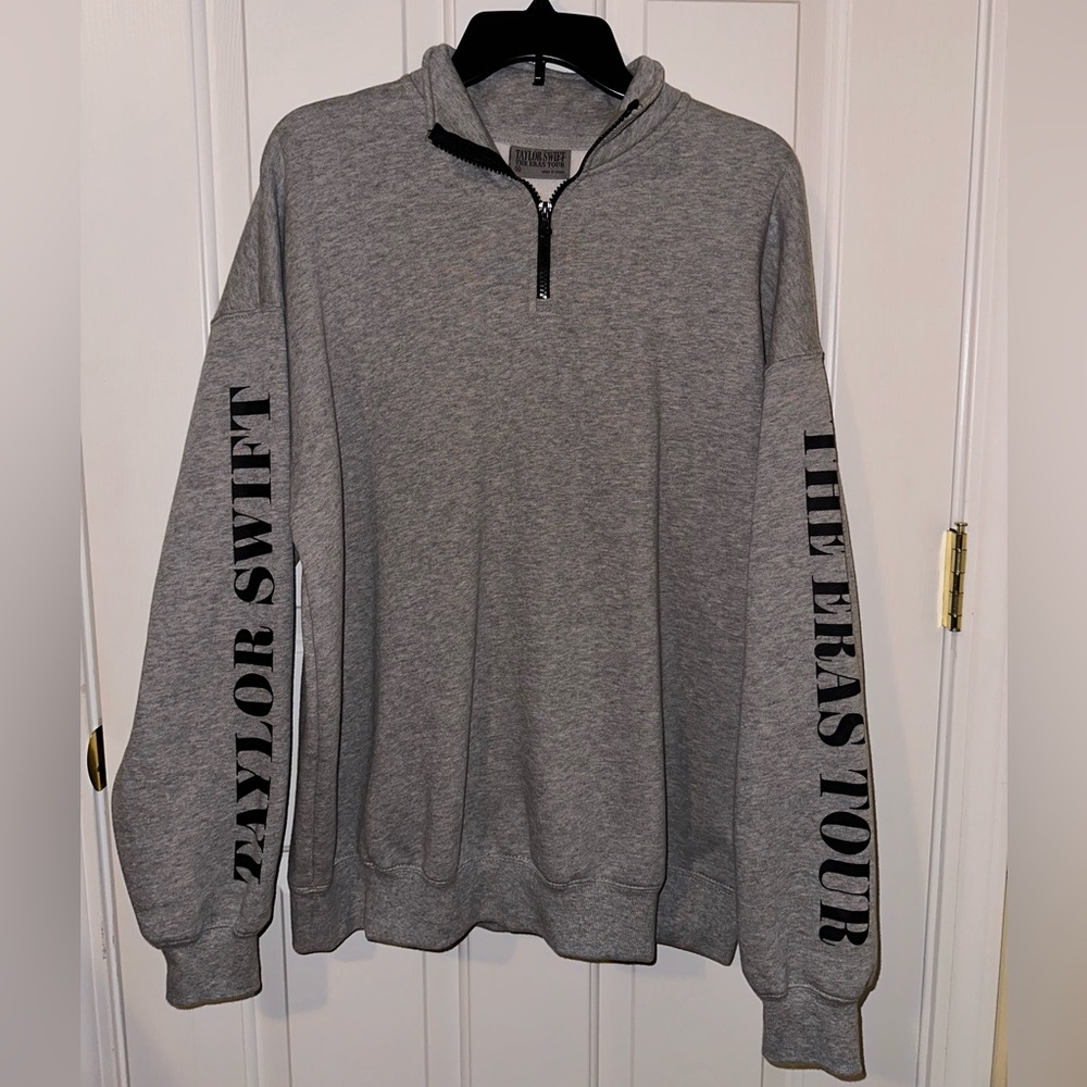 TAYLOR SWIFT OFFICIAL ERAS TOUR GRAY QUARTER ZIP